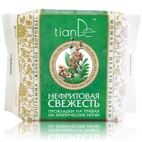 Ночные прокладки на травах на критические дни «Нефритовая свежесть» TianDe