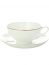 Чашка с блюдцем чайная форма "Купольная", рисунок "Золотая лента", Императорский фарфоровый завод Тульские самовары