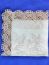 Льняная салфетка серая с темным кружевом(ручное плетение), арт. 6нхп-654, 33х33 Тульские самовары