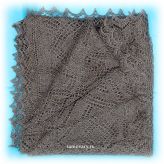 Пуховый оренбургский платок серый (паутинка), арт. А 100-03 ЗАО "Шима", г. Оренбург