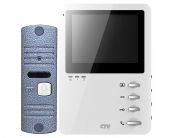 Комплект цветного видеодомофона CTV-DP1400 White CTV Комплект цветного видеодомофона CTV-DP1400 White