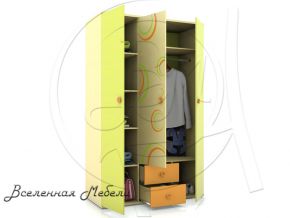 Шкаф 3-х створчатый Фруттис 503.040 цвет жёлтый/манго/лайм Любимый Дом