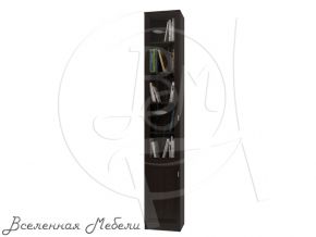 Библиотека Олимп В-17 дверь комбинированная шкаф 40, цвет венге Олимп-Мебель