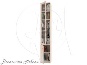 Библиотека Олимп В-17 дверь комбинированная шкаф 40, цвет дуб Олимп-Мебель