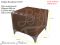 Пуфик Жозефина 6-5109 коричневая искусственная кожа Гранд Кволити