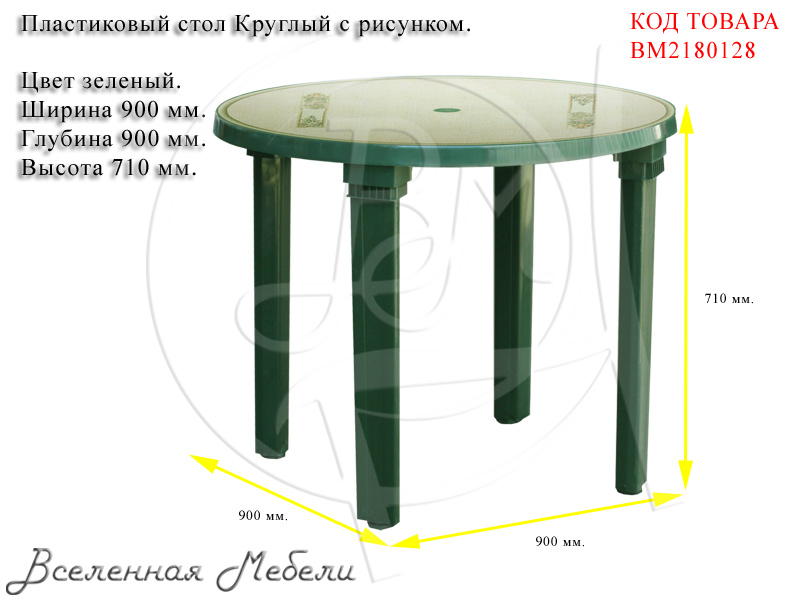Высота пластикового стола. Стол пластмассовый круглый для дачи размер. Размер пластикового стола круглого. Пластиковый стол Размеры.