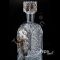 Штоф Виноград, 650 мл Квадратный хрустальный штоф с бронзовым литльем и сердоликом Crystal tear РХ84