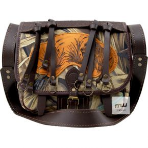 Подарочный ягдташ #10 Классическая сумка охотника с патронташем Мастерская Сёмина СКЯ-005