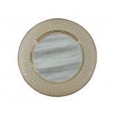Зеркало настенное круглое Murano Tortora White Delta