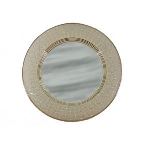 Зеркало настенное круглое Murano Tortora White Delta