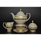 Falkenporzellan Чайный сервиз на 6 персон 17 предметов Crem Gold 9321 GL