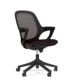 Офисное кресло Chairman 820 Black (черный пластик/черная ткань) Chairman