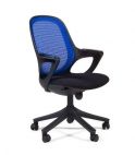Офисное кресло Chairman 820 Black (черный пластик/синий ) Chairman