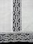 Льняная квадратная скатерть белая с белым кружевом и кружевной вышивкой (Вологодское кружево), арт. 1с-967, 150х150 Тульские самовары