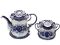 Набор чайный на 6 персон с художественной росписью "Гжельское чаепитие" Тульские самовары