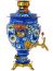 Набор самовар электрический 3 литра с художественной росписью "Кружево" с чайным сервизом и подносом, арт. 120318с Тула