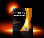 R&amp;S GmbH Ребристые презервативы VITALIS PREMIUM ribbed - 3 шт. (прозрачный)