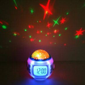 Мульти-функциональные часы-будильник "Звездное небо"