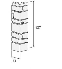 Угол наружный Vox Solid Stone 92х437 мм Toscana VOX