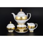Чайный сервиз на 6 персон 17 предметов Diamond FUII Gold GL