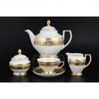 Чайный сервиз на 6 персон 17 предметов Arabesque Greenshadow Gold GL