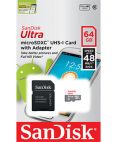 64GB карта памяти SanDisk Ultra micro SDXC Class10 UHS-I + адаптер SanDisk 64GB карта памяти SanDisk Ultra micro SDXC Class10 UHS-I + адаптер