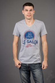 Лала Стайл Недорогая мужская футболка 271 "OLD SAILOR"