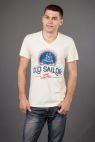 Top Design Бежевая футболка LalaStyle 271 "OLD SAILOR"