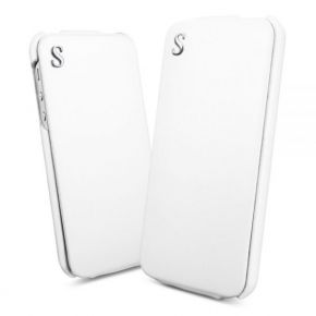 Spigen SGP iPhone 5 Leather Case illuzion Legend (White) - Кожаный чехол для iPhone 5 (Белый)