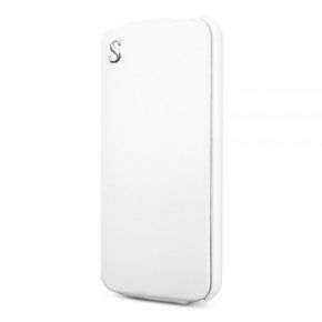 Spigen SGP iPhone 5 Leather Case illuzion Legend (White) - Кожаный чехол для iPhone 5 (Белый)