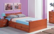 Кровать Мелисса 1200 с двумя спинками с ящиками (без матраца), Боровичи мебель Боровичи мебель