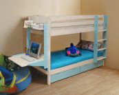 Кровать детская двухъярусная массив с ящиками 900х2000 мм (трансформер), Боровичи мебель Боровичи мебель