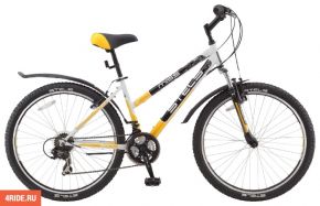 Велосипед Stels Miss 5000 V 26 (2016) белый/желтый/черный 17 Stels