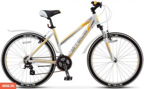 Велосипед Stels Miss 6300 V 26 (2016) белый/серый/желтый 17.5" Stels