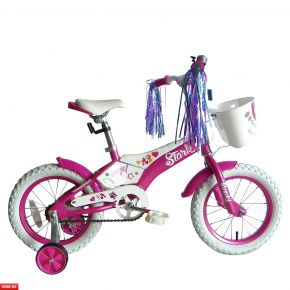 Велосипед Stark Stark Tanuki 14 Girl (2017) розово-белый O/S Stark