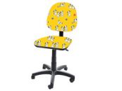 Детское компьютерное кресло Регал-30 ткань желтые далматинцы Фактор кресла