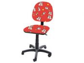 Детское компьютерное кресло Регал-30 ткань красные далматинцы Фактор кресла