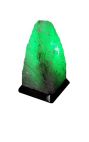 Солевая лампа Скала 2-3 кг с зеленой лампочкой Берег мечты