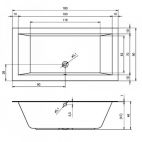 Акриловая ванна Riho Lugo 180x90 Riho