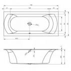 Акриловая ванна Riho Linares 180 R Riho