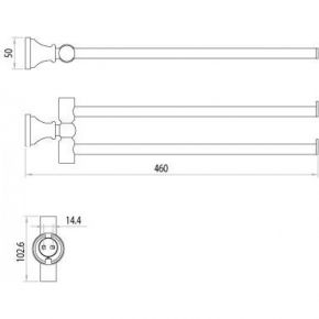 Держатель для полотенец LeMark LM8101C