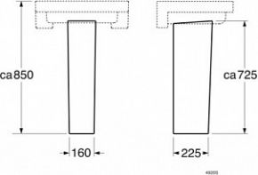 Пьедестал для раковины Gustavsberg ARTic 4920