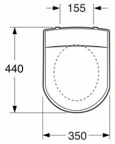 Крышка-сиденье Gustavsberg Logic белая