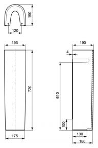 Пьедестал для раковины Ideal Standard Active T419801