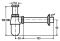 Сифон для раковины Viega 102845 с пробкой