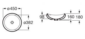 Рукомойник Roca Urbi 327225000 (45 см)