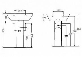 Пьедестал для раковины Ideal Standard Oceane W306201