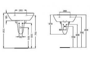 Полупьедестал для раковины Ideal Standard Oceane W306101