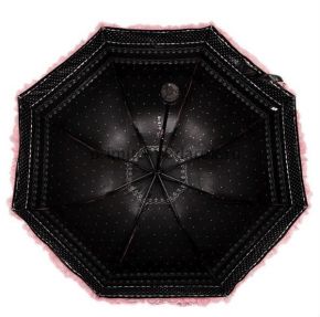 Кружевной зонт ярко-розовый