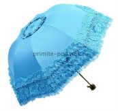 Кружевной зонт голубой